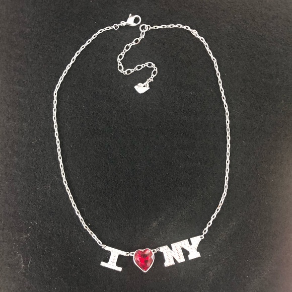 Swarovski I Love New York Necklace & Earrings Set - Picture 12 of 13